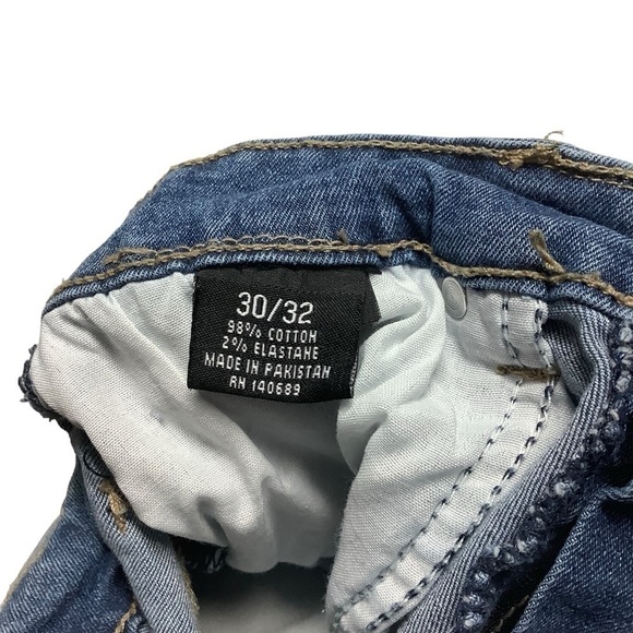 Copper Rivet Jeans Sz 30W 32L Slim Fit Distressed Medium Wash Blue - Picture 3 of 7